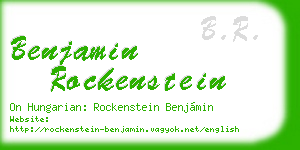 benjamin rockenstein business card
